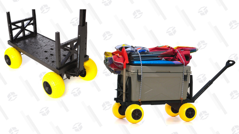 Mighty Max Plus One Beach/Sports Cart with 4 All-Terrain Rolling Wheels | $110 | Woot